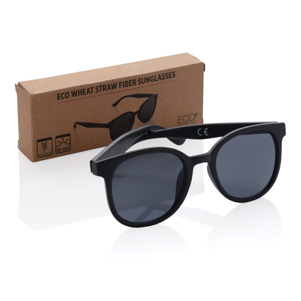 Wheat straw fibre sunglasses - Black