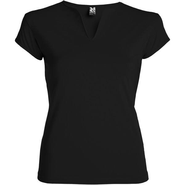 T-shirt a maniche corte da donna Belice - Nero / 3XL
