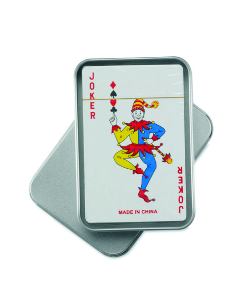 Playing cards in tin box Amigo