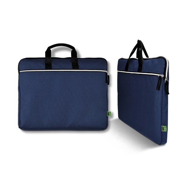 SACOCHE PORTE-DOCUMENT ET ORDINATEUR PORTABLE EN RPET - Gris