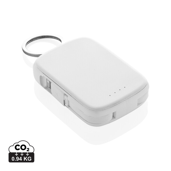 Nexo RCS sleutelhanger powerbank 2.000 mAh met geïntegreerde - Wit