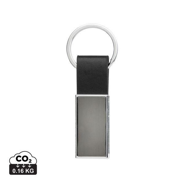 Xd Collection PU keychain,67% recycled zinc alloy