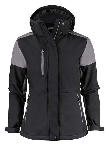 Prime Padded Softshell Lady Black/Anthra 3XL