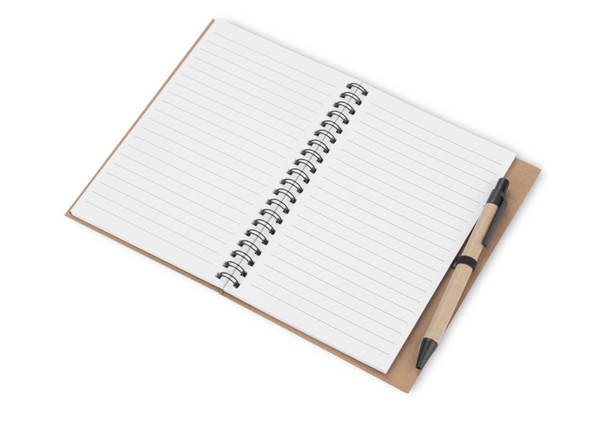 Notebook with pen SERENO - black