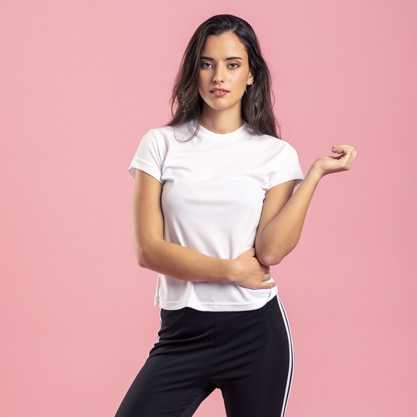 T-Shirt Mulher Tecnic Plus - Branco / XL
