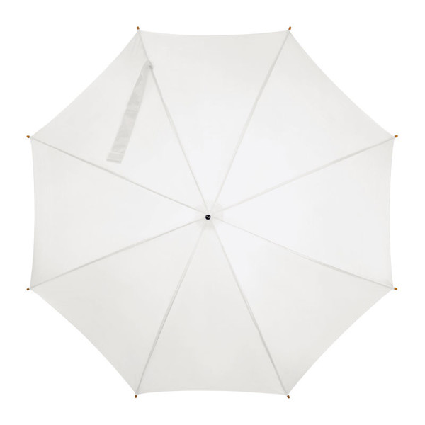 Wooden Automatic Umbrella Nancy - White