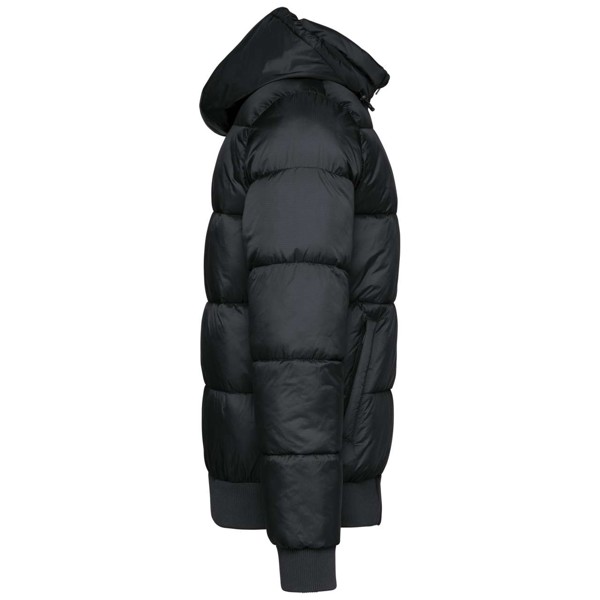 Unisex Recycled Ripstop Jacket With Hood - Black / 3XL