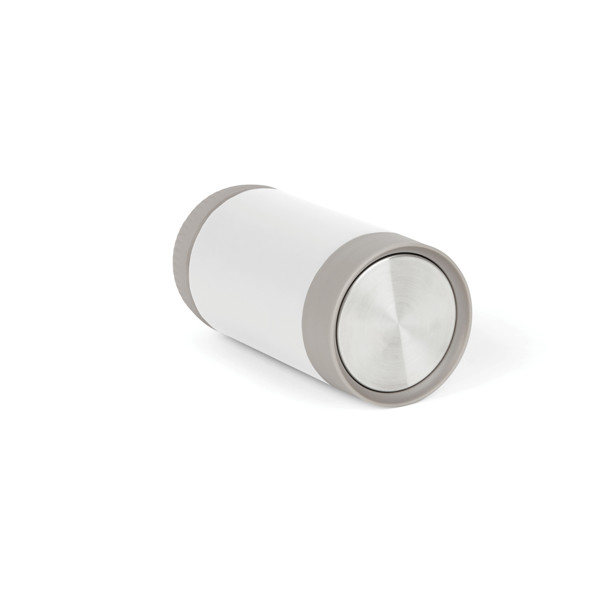 VINGA Erie RCS recycled RVS push mug 350 ML - Wit / Grijs