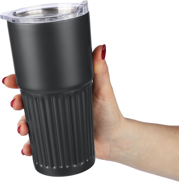 Travel mug Kael | Recycled | 500 ml - black