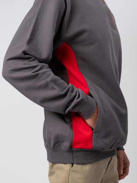 Egadi - Dark Grey / Red / XL