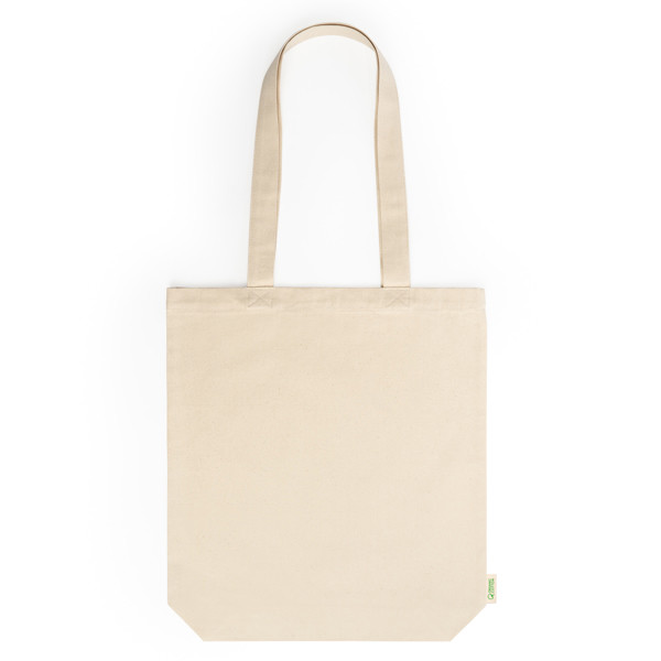 Bolsa de algodón orgánico personalizada con fuelle 280 g/m²