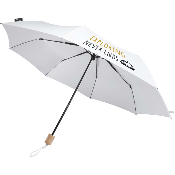 Parapluie 21" RPET Dane - Blanc
