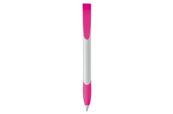 Apollo ball pen hardcolour - White / Pink