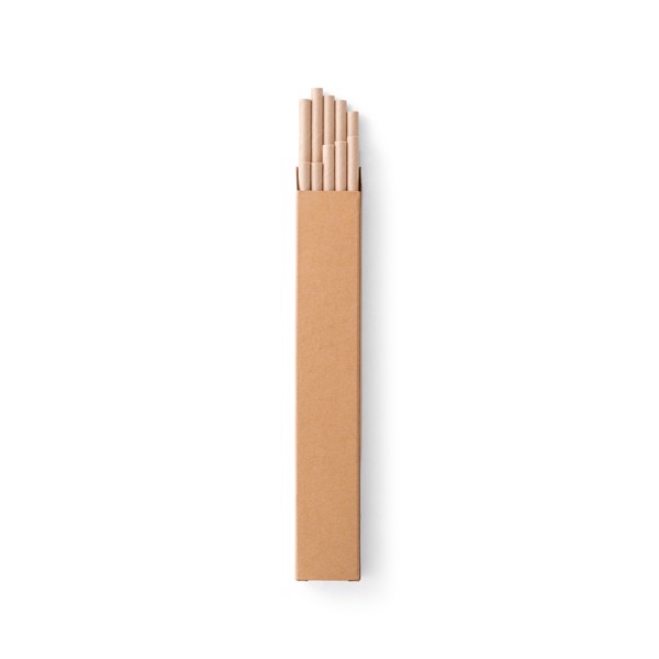 LAMONE. Lot de 10 pailles en papier kraft