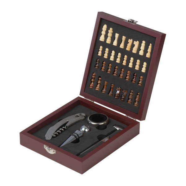 Chess Wine Set San Gimigano