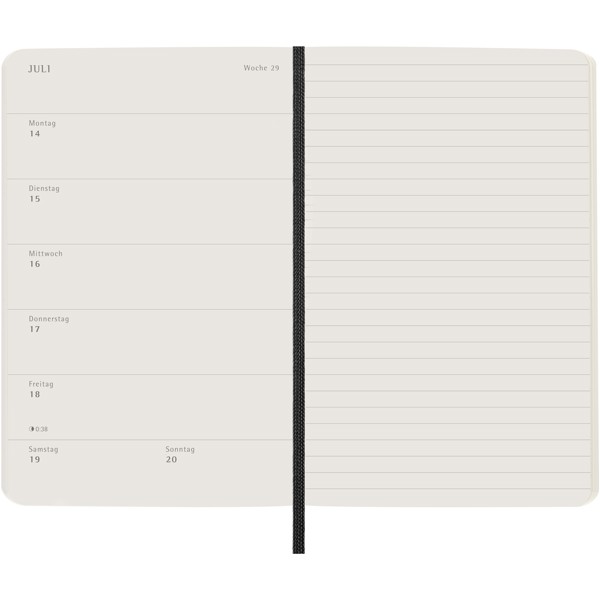 Moleskine soft cover 12 month weekly PK planner - German