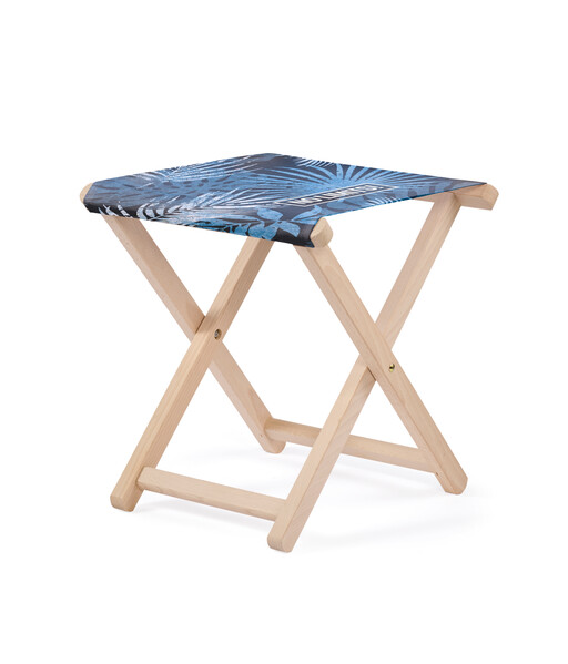 Wooden patio stool chair (sublimated) (EN581 Certified) - Full colour