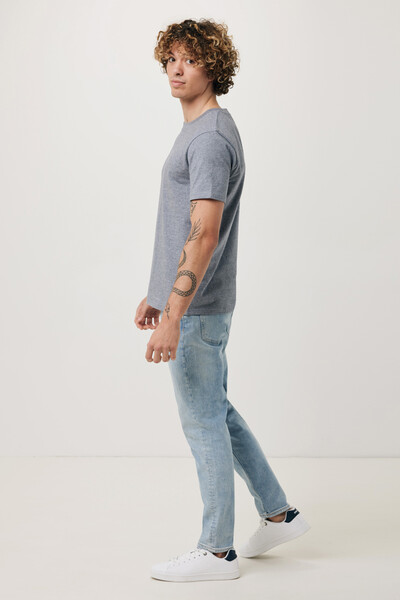 Tričko Iqoniq Brett z recykl. bavlny - Light Heather Navy / S