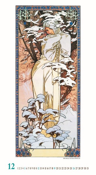 Nástenný Kalendár Alfons Mucha 2027