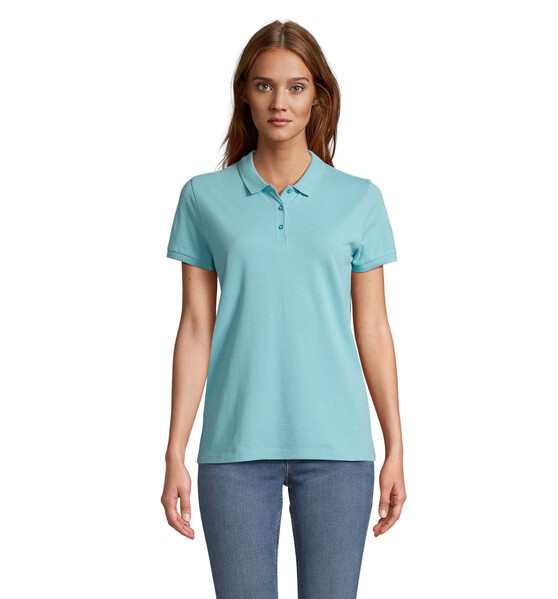 PLANET WOMEN Polo 170g - Pool BlueL