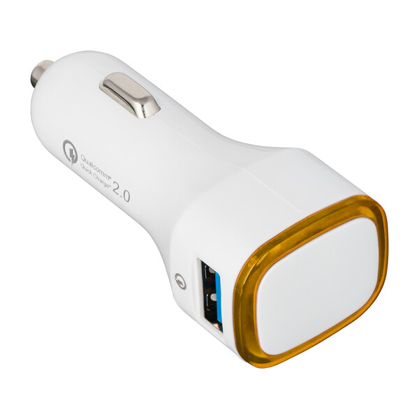 Chargeur voiture USB Quick Charge 2.0® COLLECTION 500 - orange