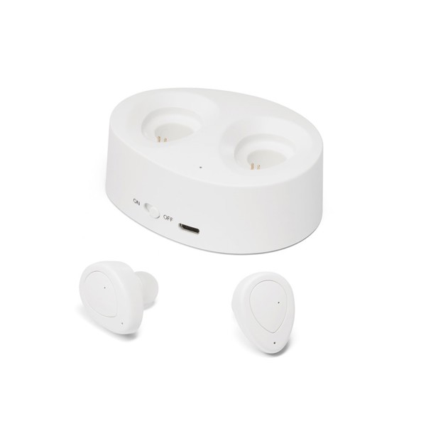 CHARGAFF. ABS wireless earphones - White