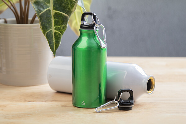 Recycled Aluminium Bottle Raluto XL - White