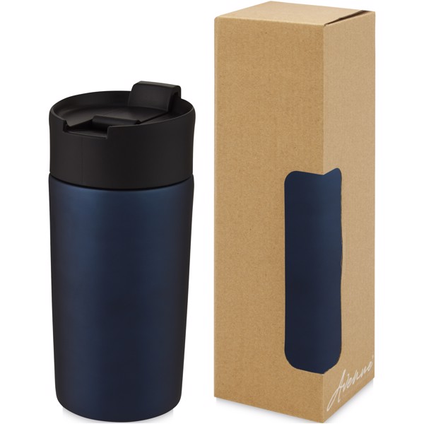 Gobelet avec isolation par le vide et couche de cuivre Jetta 330 ml - Bleu
