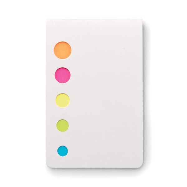 Memosticky markers pad, recycled paper - White
