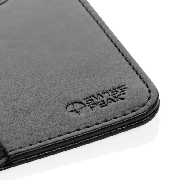 Swiss Peak RCS recycled PU 10W wireless charging mousepad