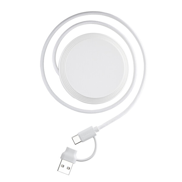 2 in 1 Chargeur sans fil magnétique CONVERTICS CHARGE - blanc
