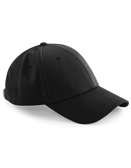 Air Mesh 6 Panel Cap - Black / One Size