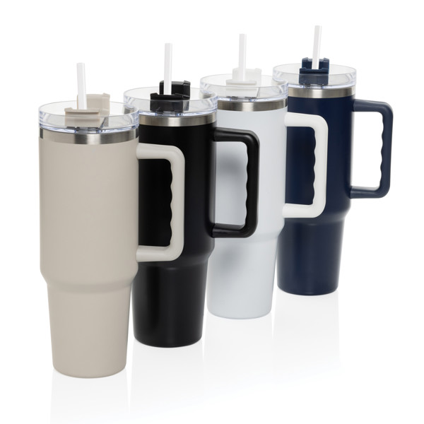 Mug 1.2L en acier recyclé RCS Peakflow - Bleu Marine