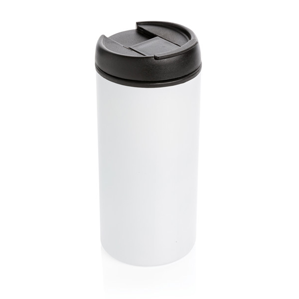 Metro RCS Recycled stainless steel tumbler - White