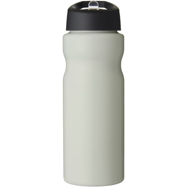 H2O Active® Eco Base 650 ml spout lid sport bottle - Ivory White / Solid Black