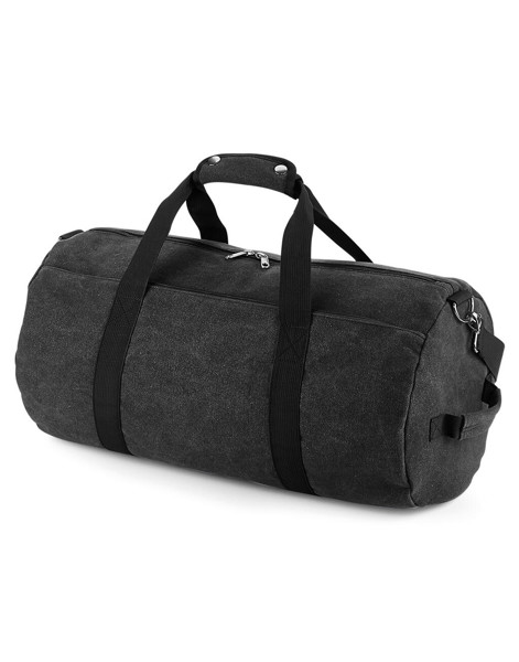 Vintage Canvas Barrel Bag - Vintage Black / ONE SIZE