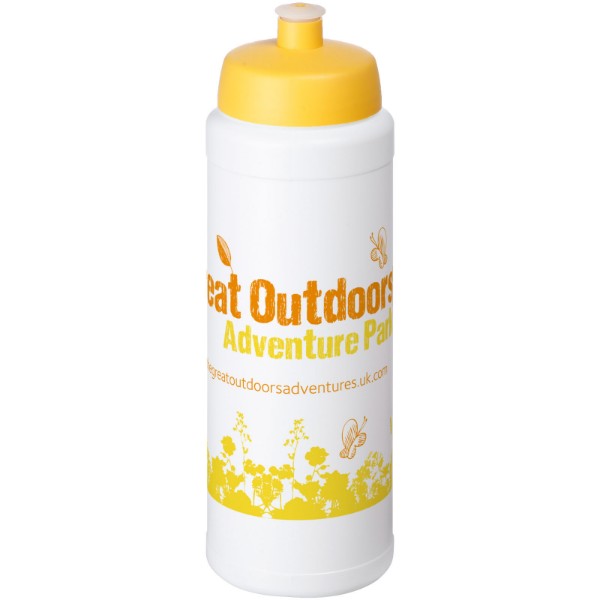 Bouteille Baseline® Plus 750ml avec couvercle sport - Blanc / Jaune