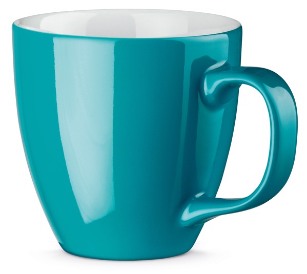 PANTHONY. 450 mL hydroglaze porcelain mug - Turquoise Blue