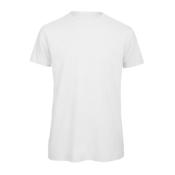 T-Shirt B&C Inspire T Men 140G - 100% Algodão Orgânico Ou Em Conversão - Branco / L