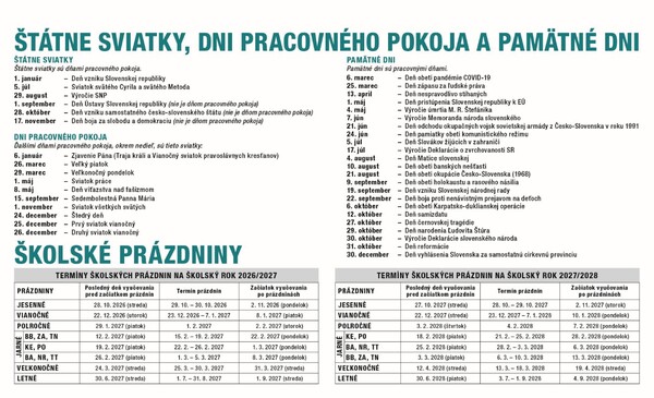 Stolový Kalendár Pracovný Riadkový 2027