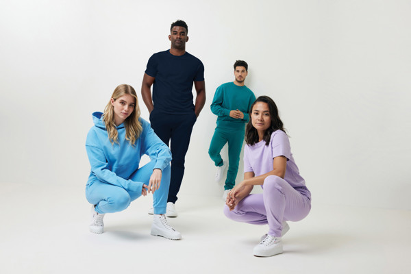 Sweat à capuche en coton recyclé Iqoniq Yoho - Verdigris / XS
