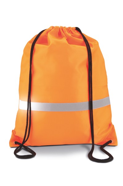 Drawstring Backpack - Fluorescent Orange