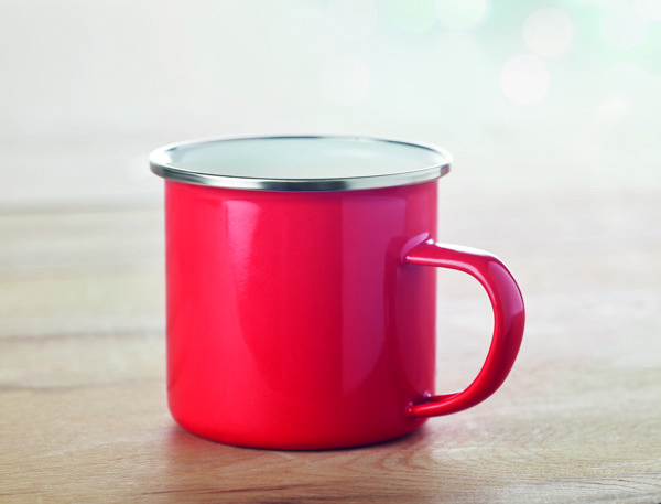 Kovový hrnček so smaltovanou vrstvou Plateado