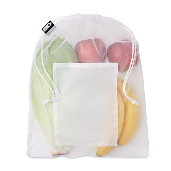 Saco para alimentos malha RPET Veggie Rpet