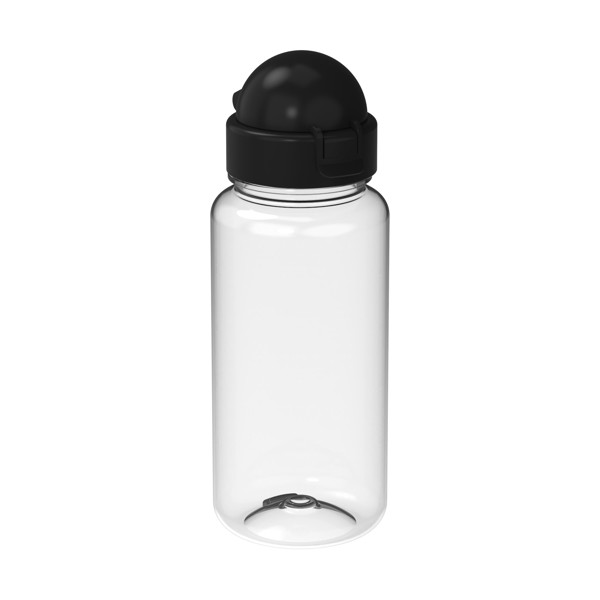 Trinkflasche "Junior", 400 Ml - Transparent-Blau / Standard-Blau