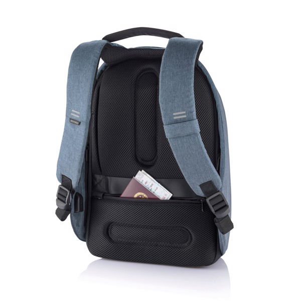 Bobby Hero Regular Anti-Diebstahl-Rucksack - Hellblau / Schwarz