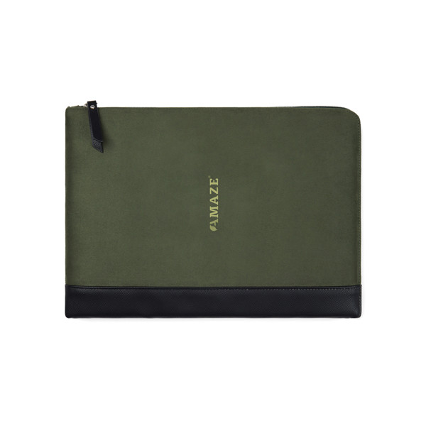 Obal na 16" notebook VINGA Marlow z RCS recykl. polyesteru - Zelená / Černá