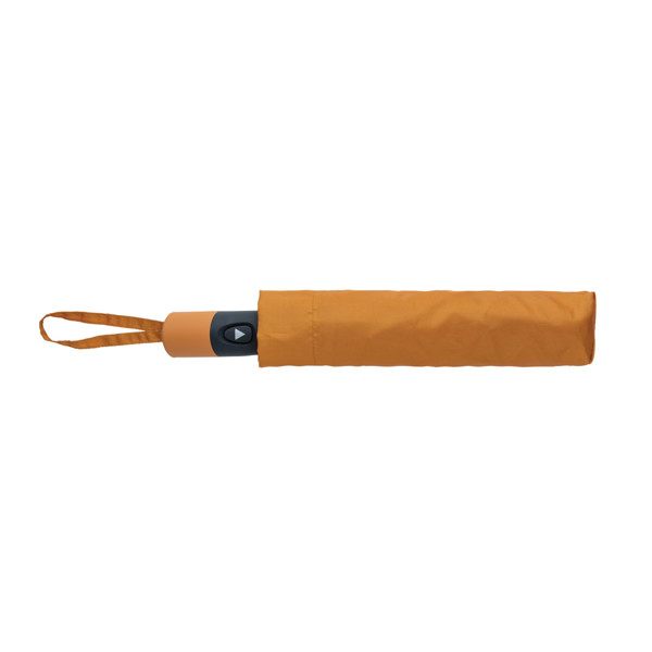 21" Impact AWARE™ 190T mini auto open umbrella - Sundial Orange