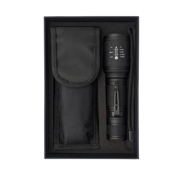 Flashlight with case in a box by Luxen