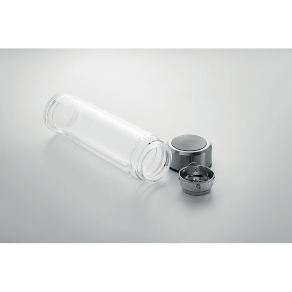 Bottle with touch thermometer Pole Glass